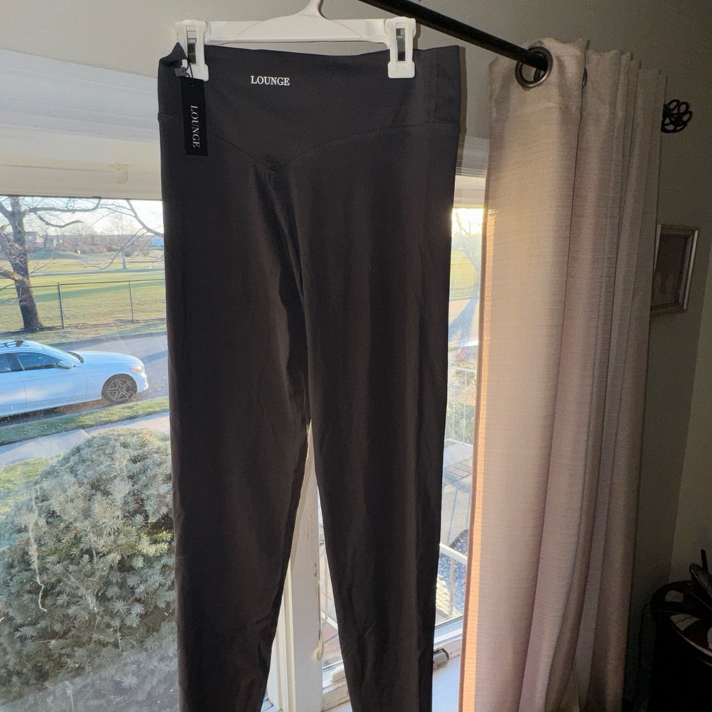 Lounge gray blue leggings NWT size M
